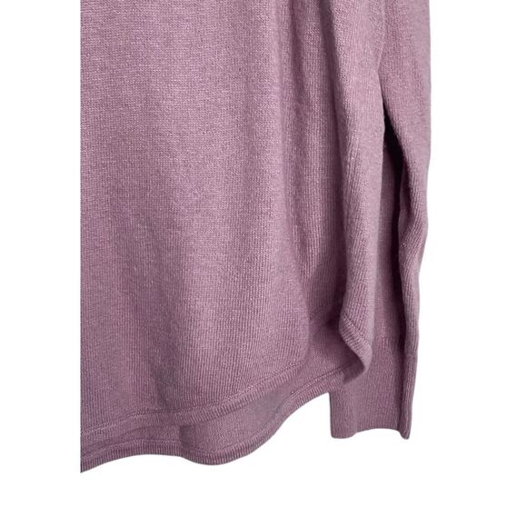 Madewell Pullover Ashbury Mock Neck Vibrant Lilac Merino/ Alpaca Medium Sweater - Picture 5 of 10
